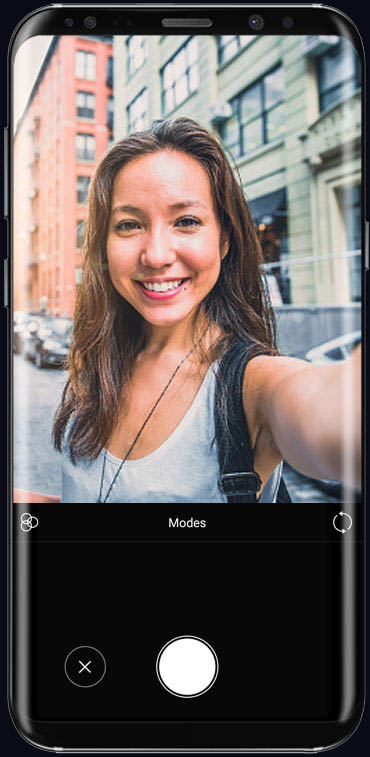 Selfie: Select selfie option & share a selfie pic with other Safeswiss users